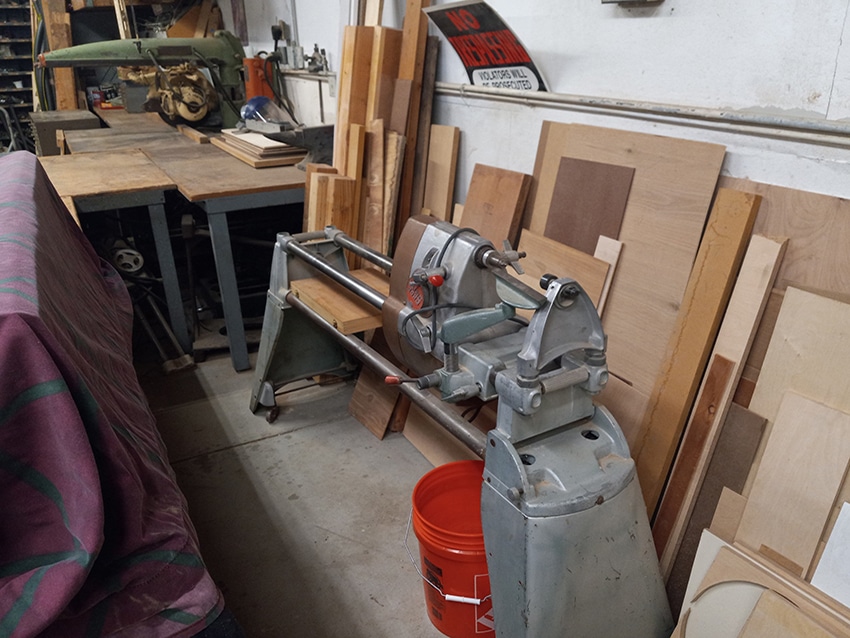 I am currently using my shop smith variable speed wood lathe for reproducing turn spindle and parts until I get my Yates American J-170 lathe restored.