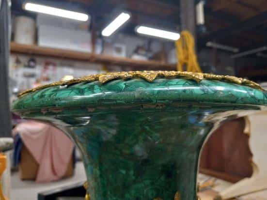 Malachite Vase Repair