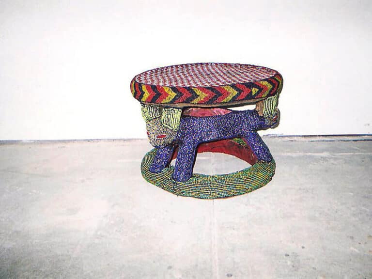 African Bead Table After