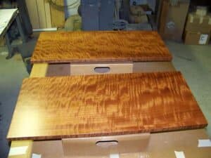 Lacquer coats applied after amalgamation process.