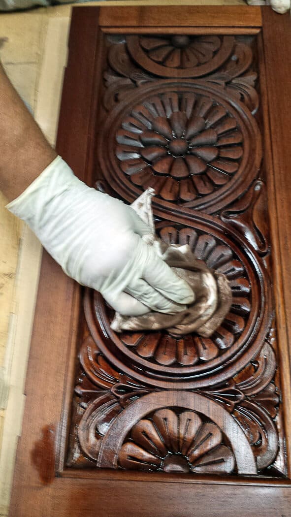 Palm Desert Furniture Refinishing Carved Cabinet Museum Quality