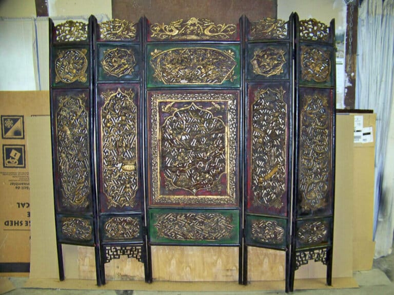 Chinese Screen After Cleaning