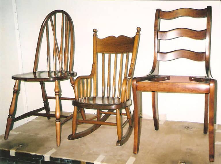 Fire Restored Chairs After Restoration