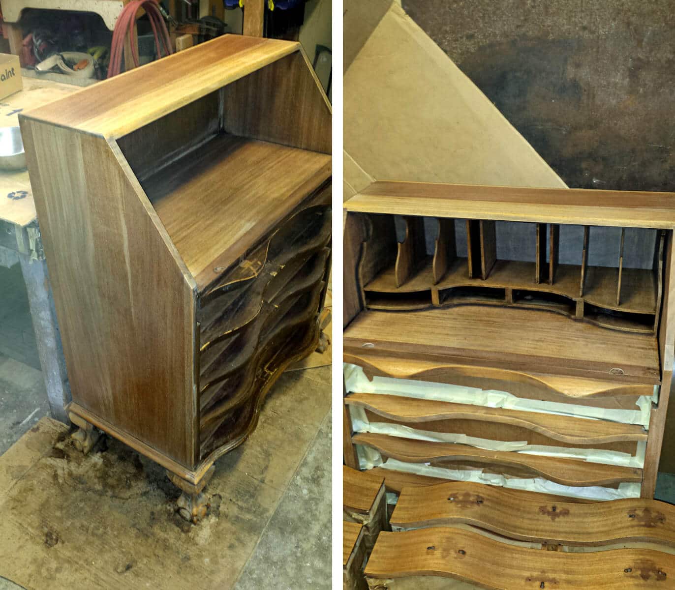 Refinish an Antique Secretary Desk Musuem Quality Restoration Services