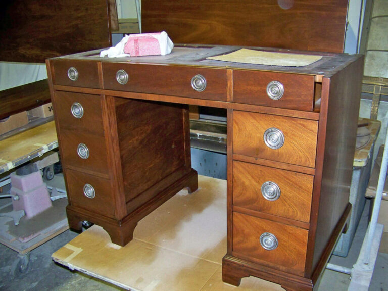 La Quinta furniture refinishing - Mahogany Table Desk Refinish