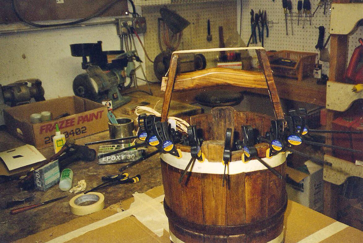 Oak Wood Bucket Repair.