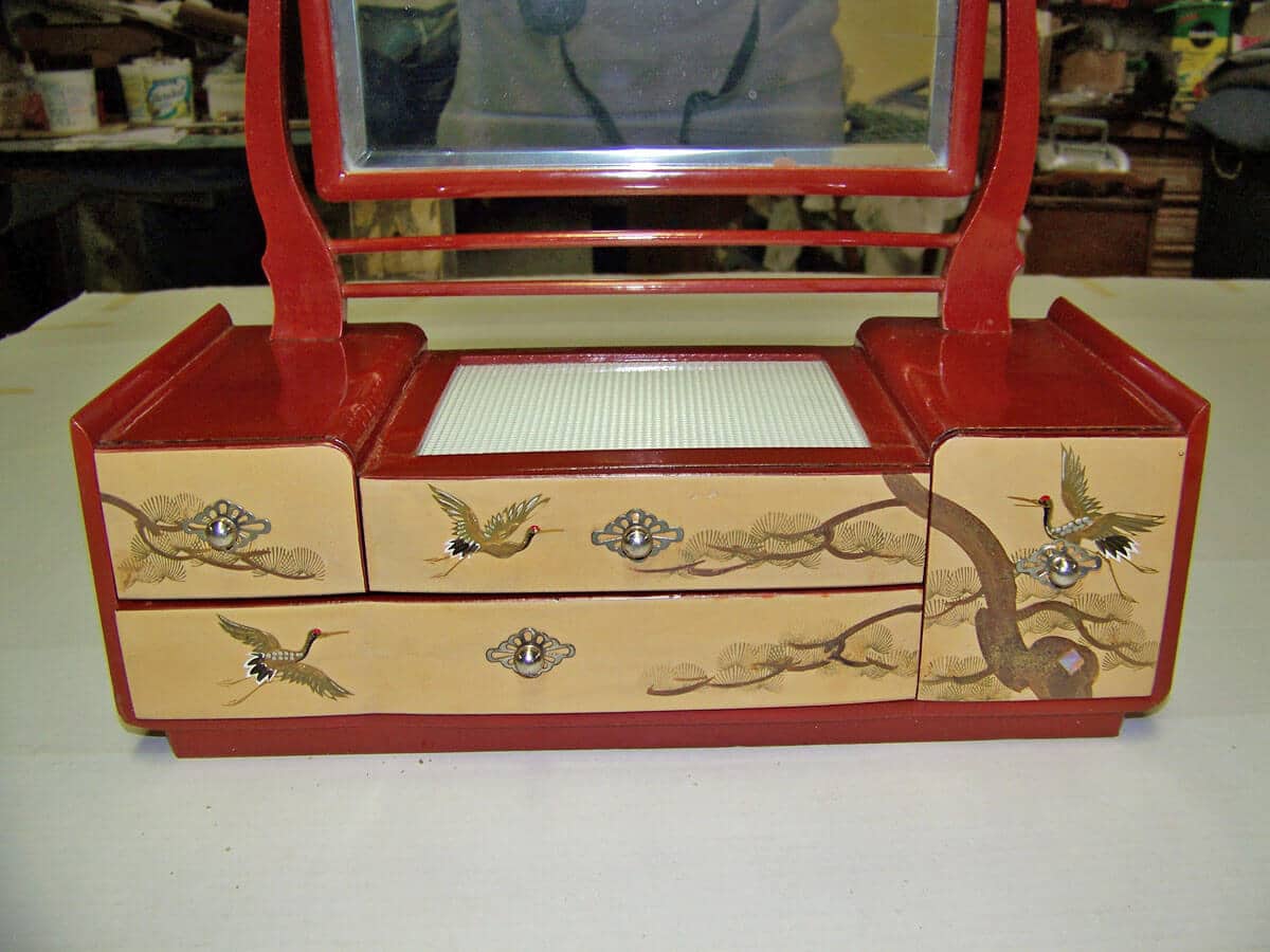 Oriental Jewelry Box Repaired & Restored Museum Quality Restoration