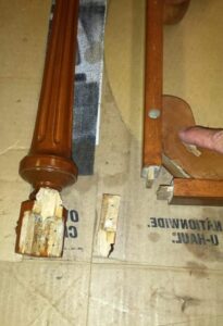 Repair Antique Vanity Bench