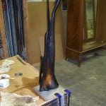 Ebony Crane Sculpture Repair