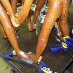 Koa Wood Figure Group Sculpture Repair