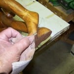 Koa Wood Figure Group Sculpture Repair