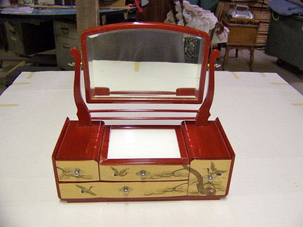 Restored Oriental Jewelry Box