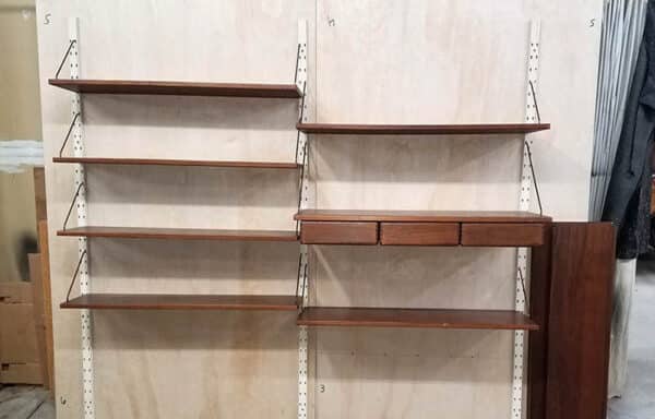 Poul Cadovius Cado Wall Unit For Sale Vintage Midcentury Poul Cadovius modular floating shelf for sale. This famous rare bookshelf is transparent, durable and timeless. Own this masterpiece today. In good and restorable condition.  For More Information, click here.